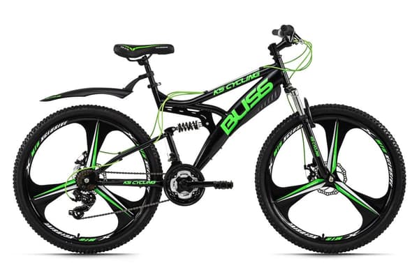 Mountain bike fully 26 '' Bliss black-green frame size 47 cm KS Cycling Grøn