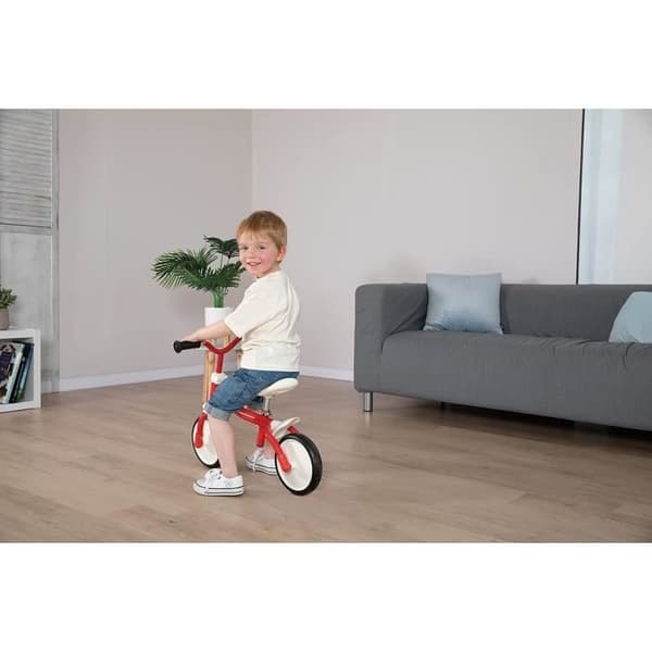 Smoby - Rookie Balance Bike - Lättvikts metallbarncykel - Självnivellerande justerbar sadel - Tysta hjul - Justerbart styre
