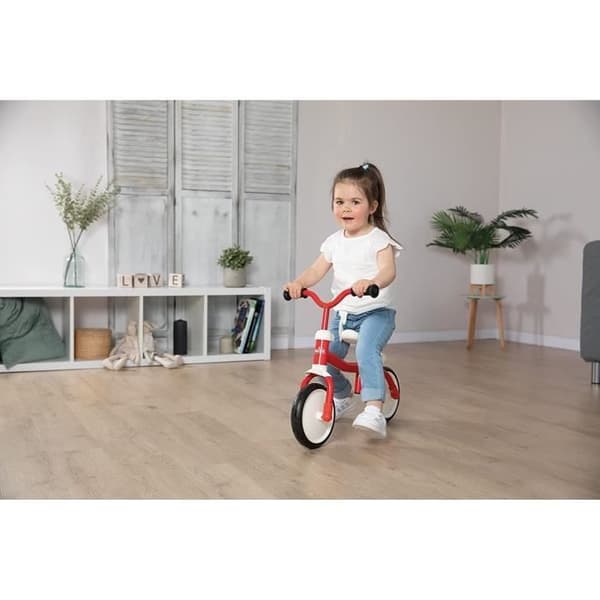 Smoby - Rookie Balance Bike - Lättvikts metallbarncykel - Självnivellerande justerbar sadel - Tysta hjul - Justerbart styre