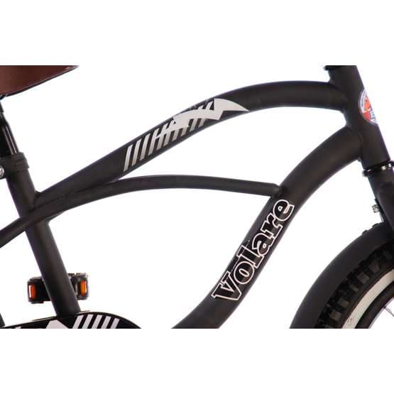 Børnecykel Volare Cruiser 18 tommer (mat sort)