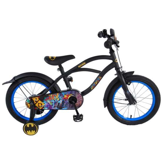Batman Barncykel Cruiser 16 tum - Stödhjul (Svart)