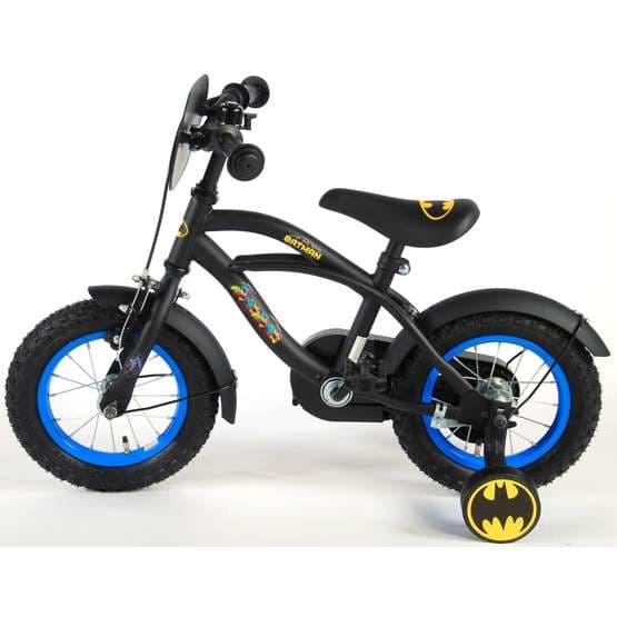 Batman børnecykelcruiser 12 tommer - træningshjul (sort)