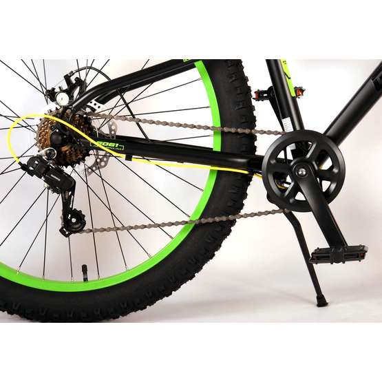 Volare - Lasten pyörä - Gradient 26" 7 Gears musta/keltainen/vihreä
