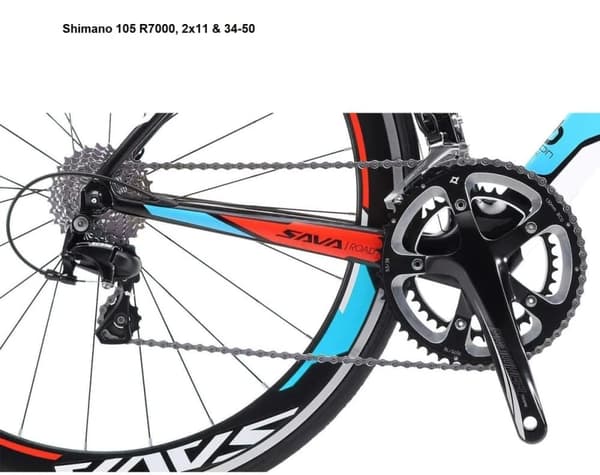 SAVA Warwind5.0 Carbon racercykel 700C Shimano105 R7000 22