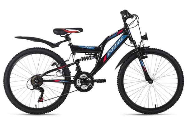 Children's bike Fully 24'' ATB Zodiac black-red RH 38 cm KS Cycling