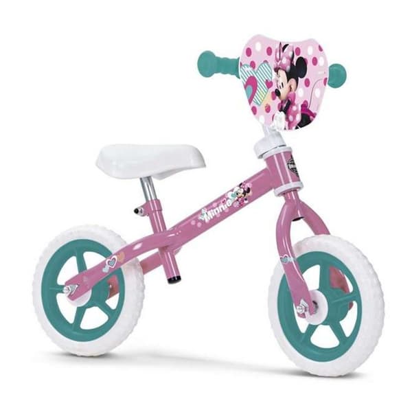 Barncykel Minnie Mouse 10" Utan pedaler Rosa