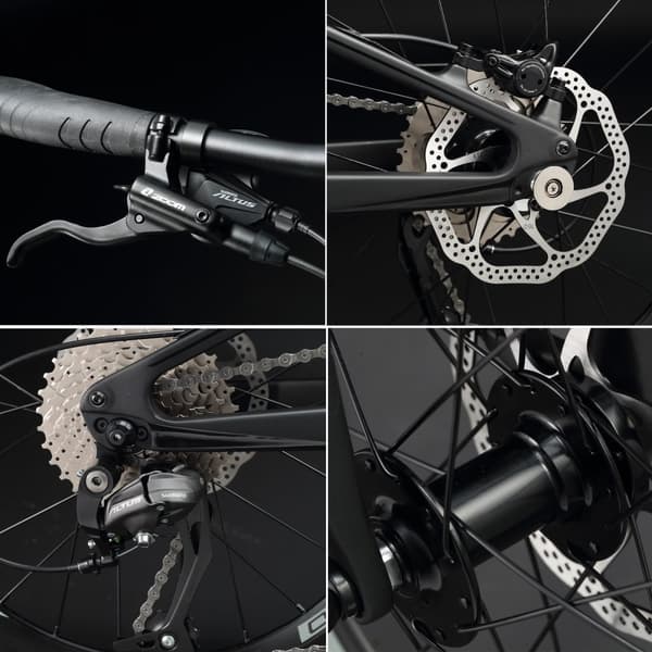KABON City taitettava pyörä Carbon Shimano Altus 9S 20 tuumaa