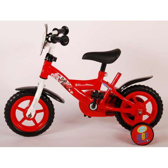 Disney Cars børnecykel 10 tommer Deluxe - Træningshjul