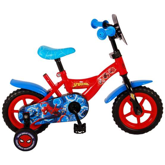 Spiderman Barncykel 10 Tum Stödhjul