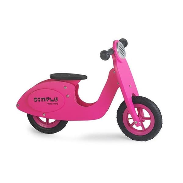 Helt enkelt för barn Gåskoter i trä Rosa