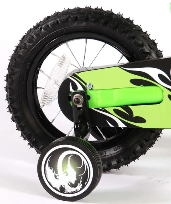 Volare Motorcykel Barncykel - Pojkar - 12 tum - Grön - 95 % monterad