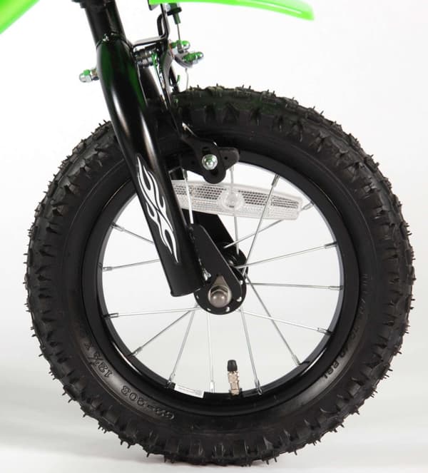 Volare Motorcykel Barncykel - Pojkar - 12 tum - Grön - 95 % monterad
