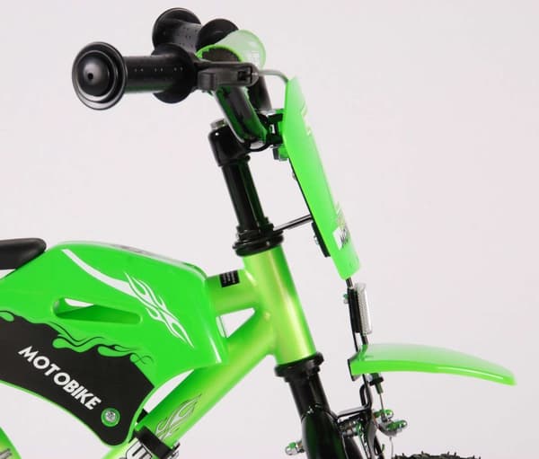 Volare Motorcykel Barncykel - Pojkar - 12 tum - Grön - 95 % monterad
