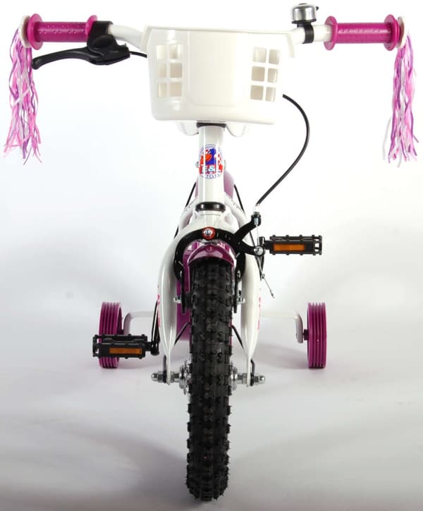 Volare Heart Cruiser Barncykel - Flickor - 12 tum - Vit / Lila