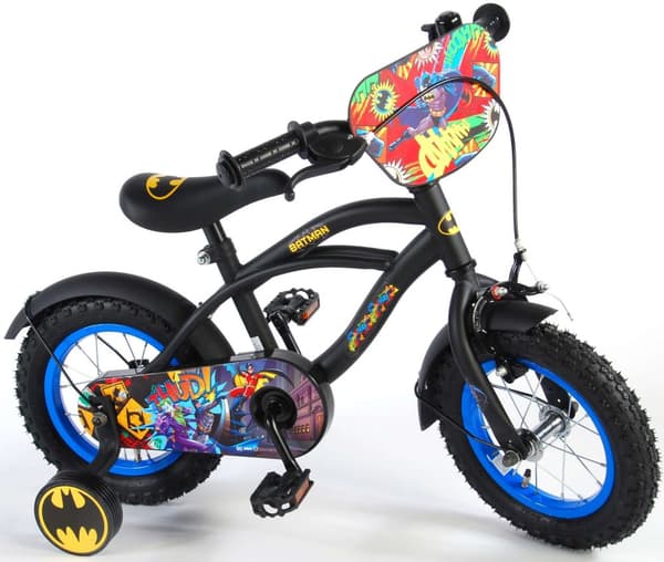 Batman Barncykel - Pojkar - 12 tum - Svart