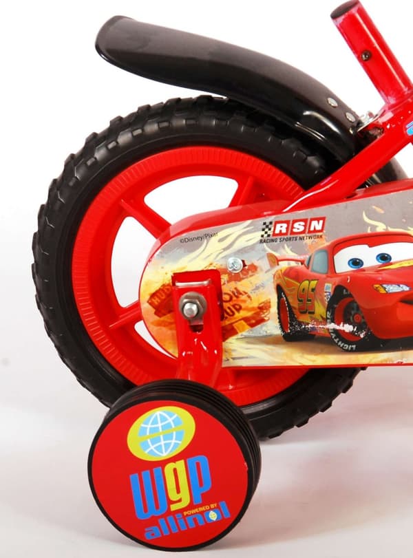 Disney Cars lasten polkupyörä - Pojat - 10 tuumaa - Punainen - Go-getter
