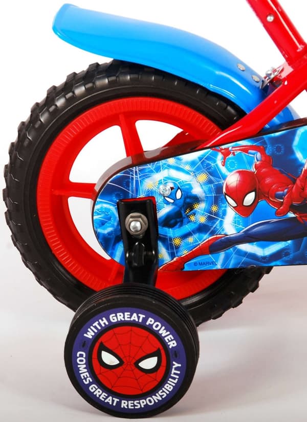 Spider-Man barncykel - Pojkar - 10 tum - Röd/Blå - Go-getter
