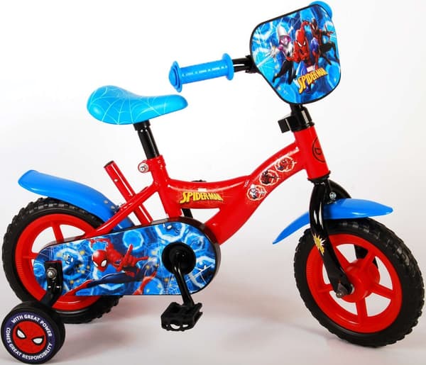 Spider-Man barncykel - Pojkar - 10 tum - Röd/Blå - Go-getter