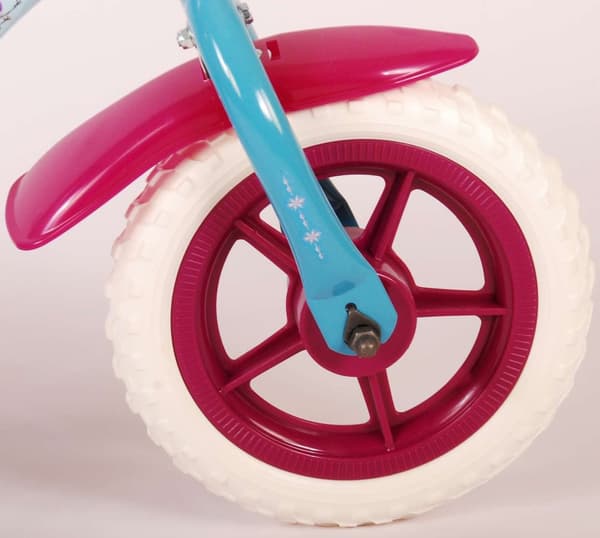 Disney Frozen 2 børnecykel - piger - 10 tommer - blå / lilla - dørfælder - inkl. kurv