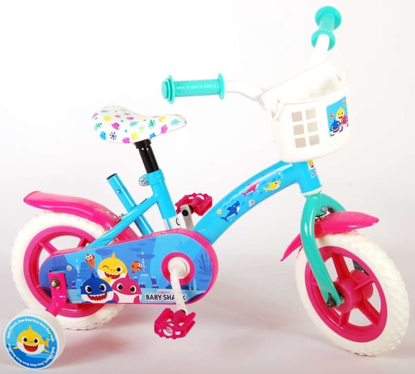 Ocean Barncykel - Unisex - 10 tum - Rosa Blå - Go-getter - Inkl. korg