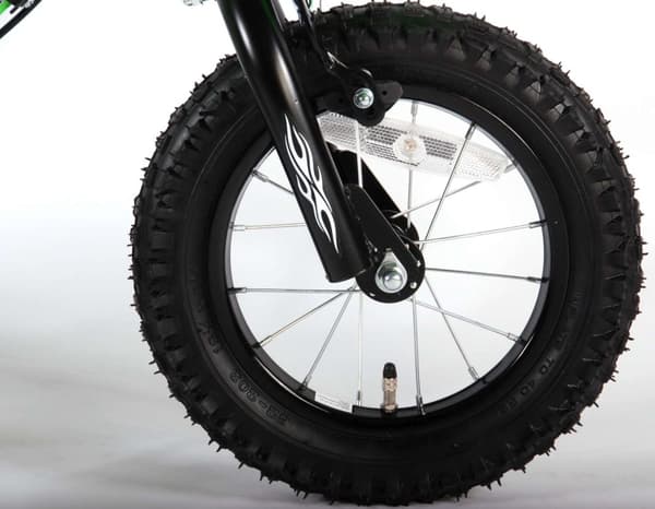 Volare Motorcykel børnecykel - Drenge - 12 tommer - Grøn - To håndbremser