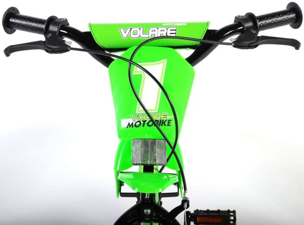 Volare Motorcykel børnecykel - Drenge - 12 tommer - Grøn - To håndbremser