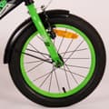 Pikkukuva 4 / 7: Volare Lasten Polkupyörä Thombike - 12 tuumaa - Musta/keltainen - Pyöräilykypärällä ja tarvikkeilla