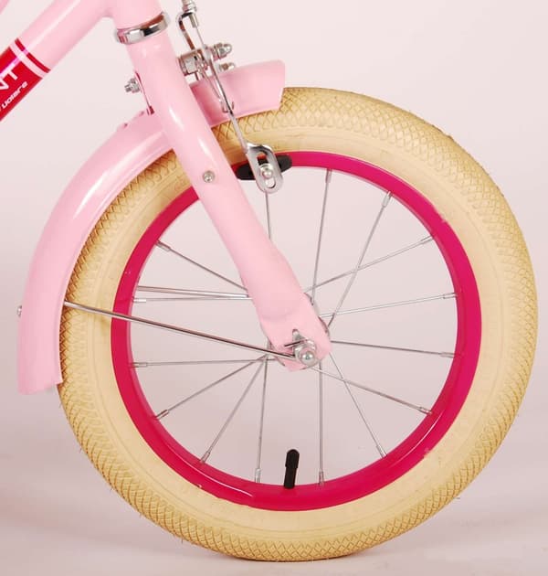 Volare børnecykel Excellent - 14 tommer - Pink - Inklusiv WAYS Dækreparationssæt
