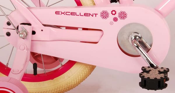 Volare børnecykel Excellent - 14 tommer - Pink - Inklusiv WAYS Dækreparationssæt
