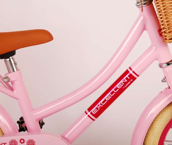 Volare børnecykel Excellent - 14 tommer - Pink - Inklusiv WAYS Dækreparationssæt