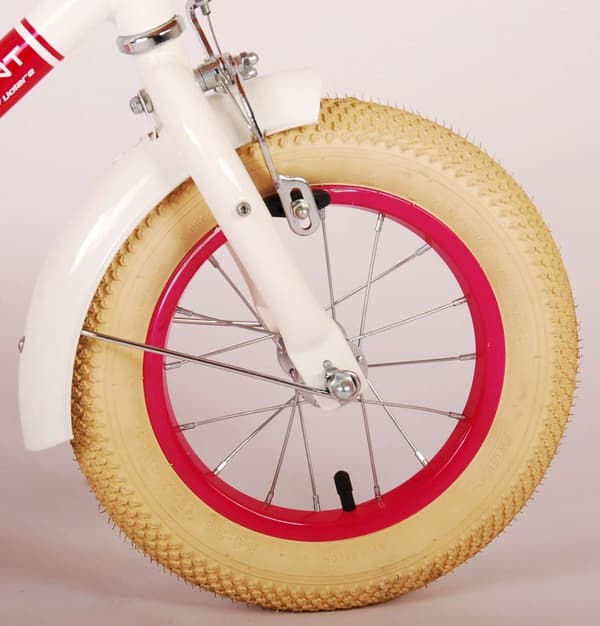 Volare barncykel Excellent - 12 tum - Vit - Inklusive WAYS däckreparationssats