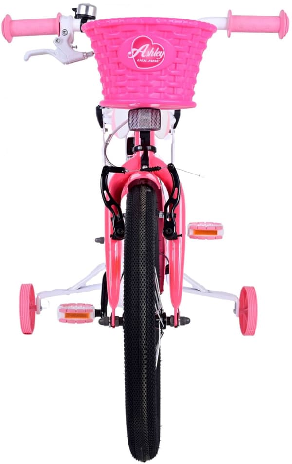 Volare barncykel Ashley - 18 tum - Rosa/röd - Inklusive WAYS däckreparationssats