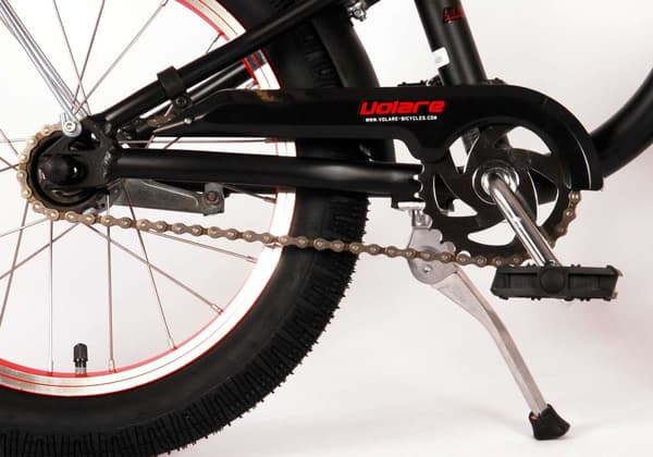 Volare børnecykel Miracle Cruiser - 16 tommer - Sort - Inklusiv cykelhjelm og tilbehør