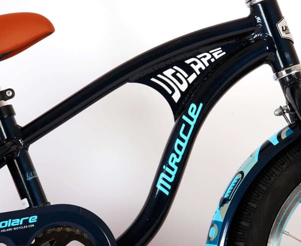 Volare barncykel Miracle Cruiser - 16 tum - Matt blå - Inklusive WAYS däckreparationssats