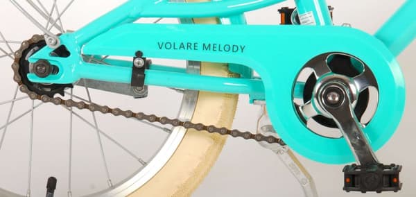Volare lasten polkupyörä melody - 16 tuumaa - turkoosi - Sisältää WAYS renkaan korjaussarjan