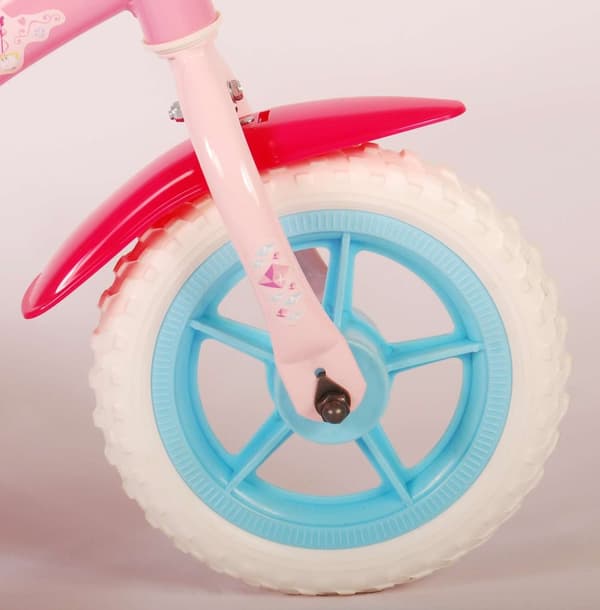 Volare barncykel Disney Princess - 10 tum - Stepper - Med cykelhjälm & tillbehör