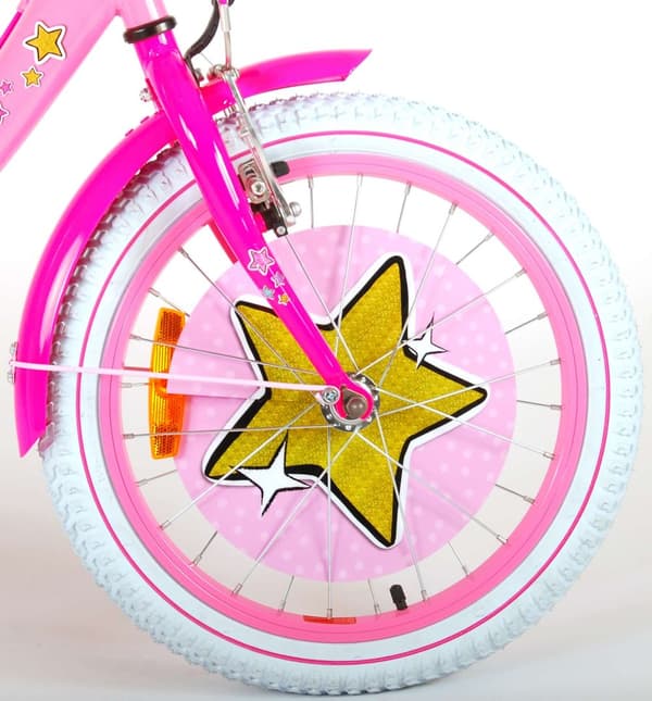 Volare børnecykel LOL Surprise - 18 tommer - Pink - To håndbremser - Inklusiv WAYS Dækreparationssæt