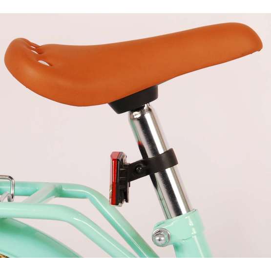 Volare - børnecykel - fremragende 18 tommer grøn - fodbremse med baggageholder foran