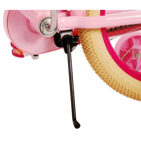 Volare - Barncykel - Excellent 18 Tum Rosa - Fotbroms Med Pakethållare Fram