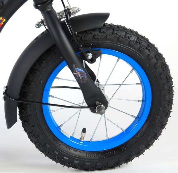 Volare barncykel Batman - 12 tum - Svart - Inklusive WAYS däckreparationssats