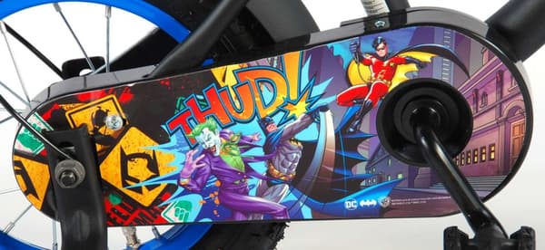 Volare barncykel Batman - 12 tum - Svart - Inklusive WAYS däckreparationssats