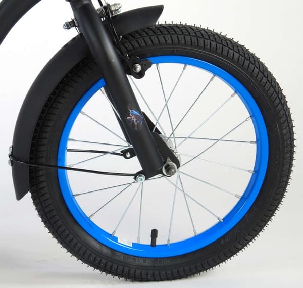 Volare barncykel Batman - 16 tum - Svart - Inklusive WAYS däckreparationssats