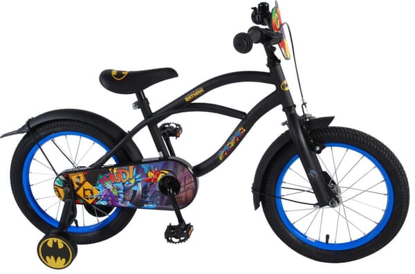 Volare barncykel Batman - 16 tum - Svart - Inklusive WAYS däckreparationssats