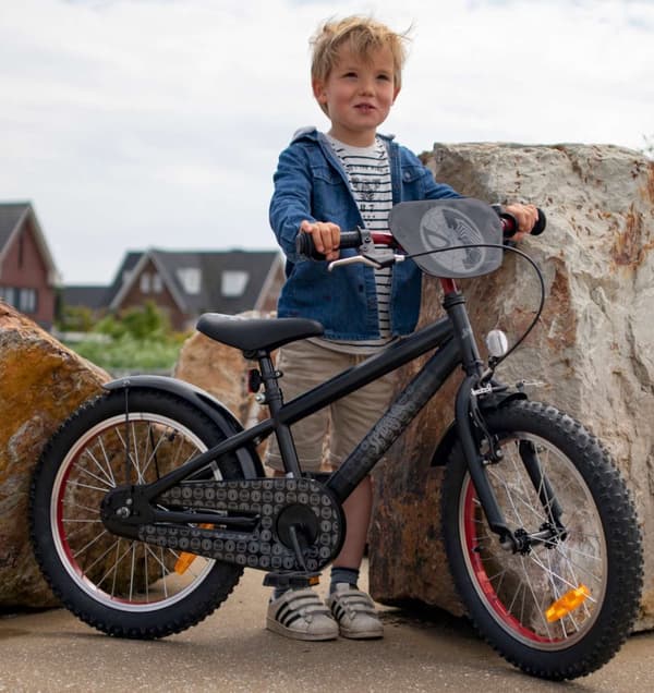 Volare børnecykel Spider-Man - 20 tommer - Sort - Med cykelhjelm og tilbehør