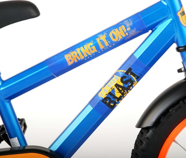 Volare børnecykel NERF - 16 tommer - Blå - Med flaskeholder - Inklusiv WAYS Dækreparationssæt