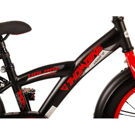 Volare - Lasten pyörä - Thombike 16 tuuman punainen - Jalkajarru