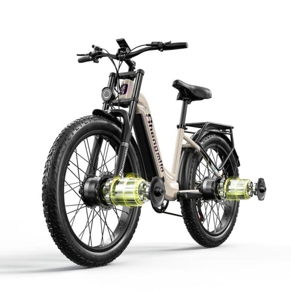 El-cykler 2000W dobbeltmotor 48V 17,5Ah batteri S700 elektrisk mountainbike 48KM/H fedtdæk 26 tommer elcykel