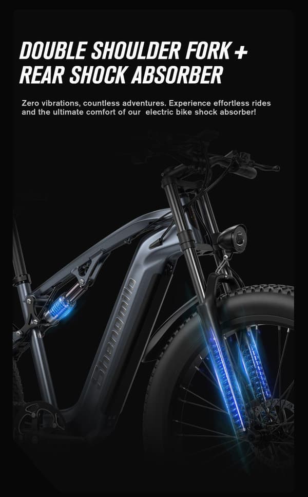 Elcykel Shengmilo MX05 25 km/h Aluminiumram 26 Tum 1000W 48V 17,5Ah Mountain Electric Bike