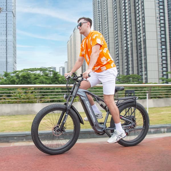 Elcykel Shengmilo MX05 25 km/h Aluminiumram 26 Tum 1000W 48V 17,5Ah Mountain Electric Bike