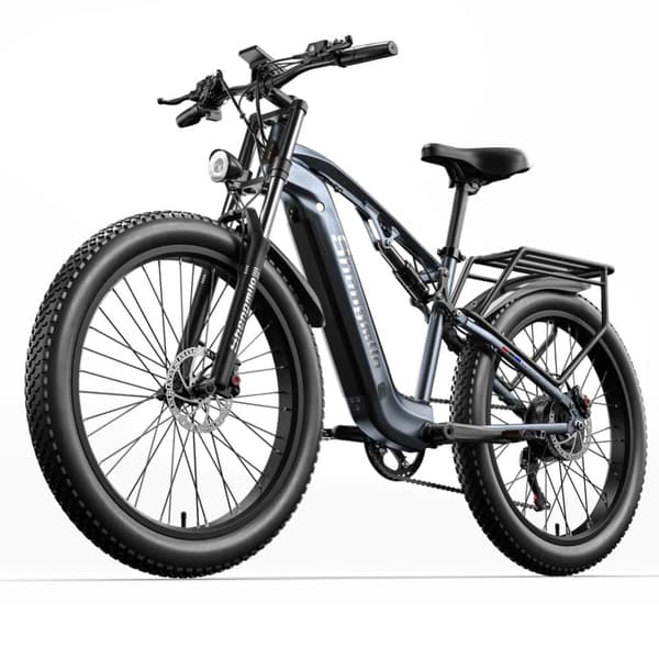 Shengmilo 26 tommer elcykel MX05 1000W motor E-BIKE17.5AH Samsung batteri 25KM/H fuld affjedret elektrisk mountainbike 3.0 fedtdæk elcykel